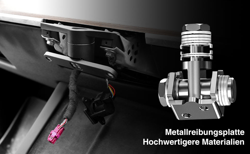 Bildschirm Schwenkhalterung für Tesla Model Y Juniper 2026 2025 & Model 3 Highland 2025 2024 Links/Rechts 30° Up/Down 15° Drehbar Vier Richtungen Aluminiumlegierung Screen Drehbare Halterung