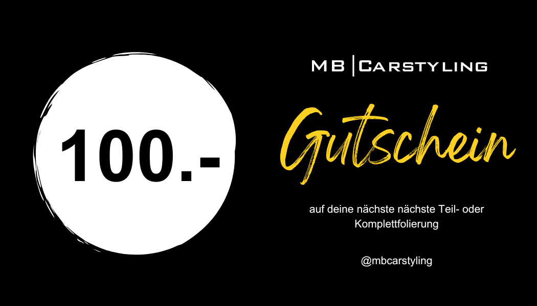 Gutschein für Folierung
