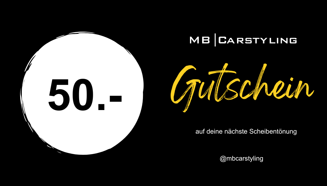 Gutschein für Scheibentönung