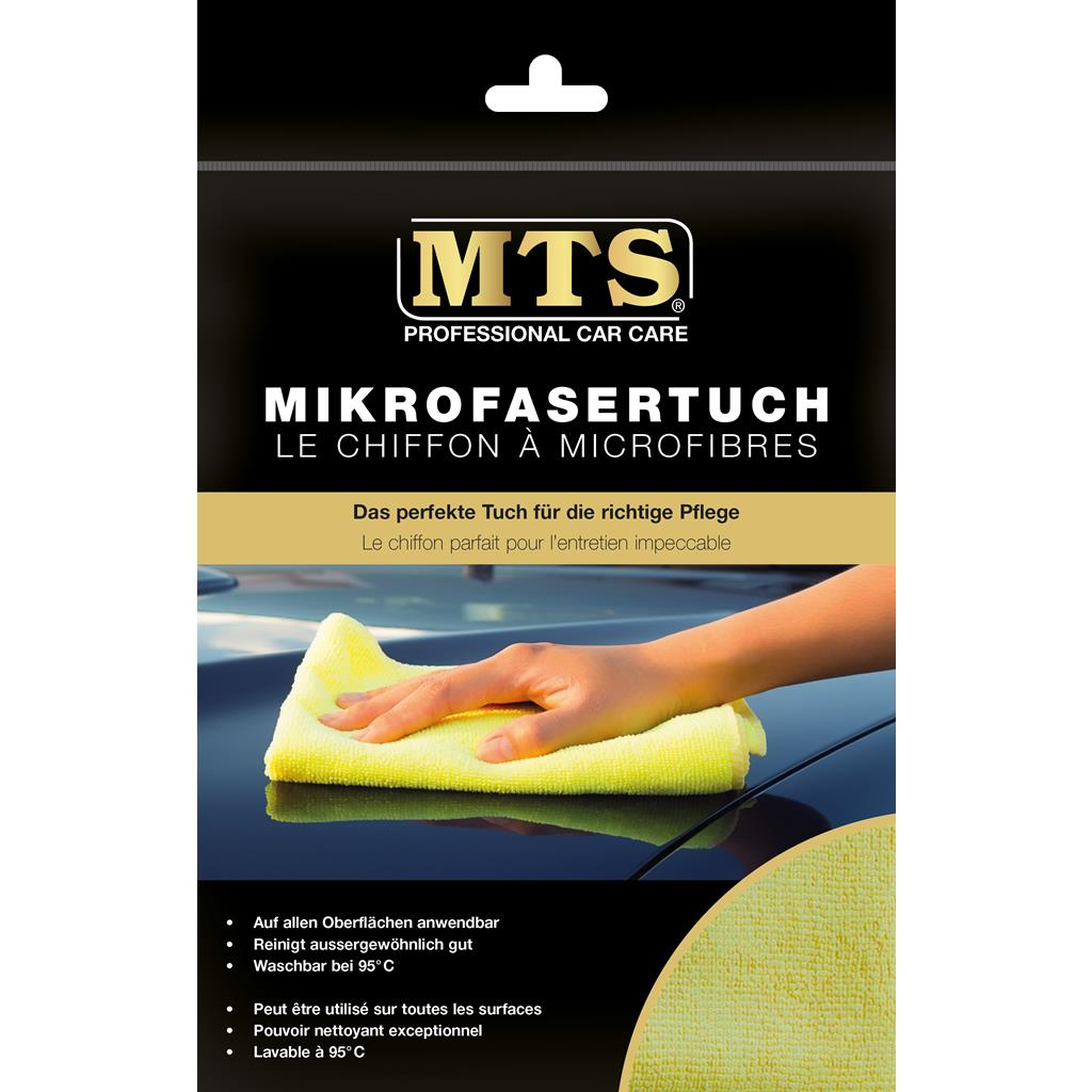 MTS Mikrofasertuch, Gelb, 40 x 40 cm (Artikel-Nr.: G 2000-GE)