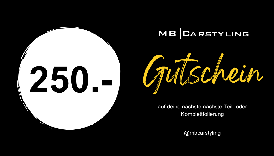 Gutschein für Folierung