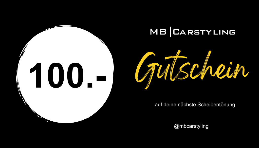 Gutschein für Scheibentönung