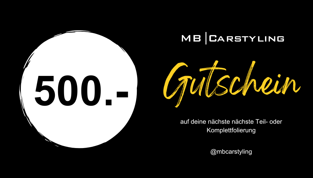 Gutschein für Folierung