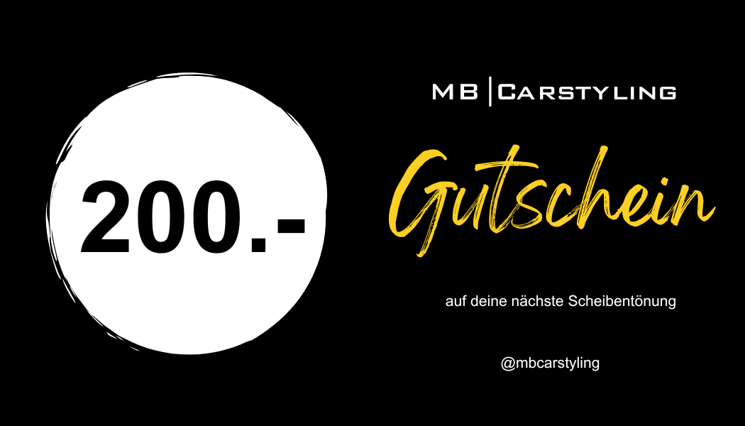 Gutschein für Scheibentönung