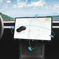 Bildschirm Schwenkhalterung für Tesla Model Y Juniper 2026 2025 & Model 3 Highland 2025 2024 Links/Rechts 30° Up/Down 15° Drehbar Vier Richtungen Aluminiumlegierung Screen Drehbare Halterung