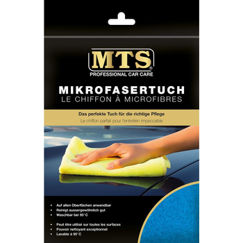 MTS Mikrofasertuch, Frottéegewebe, Blau, 40 x 40 cm