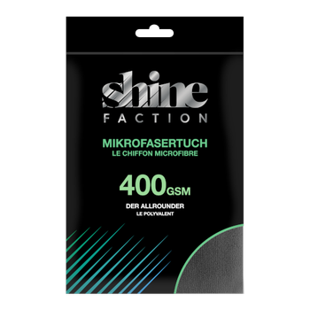 Panno in microfibra Shine Faction, nero, 40 x 40 cm, 1 pz.