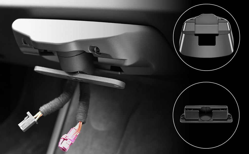 Bildschirm Schwenkhalterung für Tesla Model Y Juniper 2026 2025 & Model 3 Highland 2025 2024 Links/Rechts 30° Up/Down 15° Drehbar Vier Richtungen Aluminiumlegierung Screen Drehbare Halterung