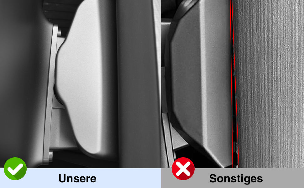 Bildschirm Schwenkhalterung für Tesla Model Y Juniper 2026 2025 & Model 3 Highland 2025 2024 Links/Rechts 30° Up/Down 15° Drehbar Vier Richtungen Aluminiumlegierung Screen Drehbare Halterung