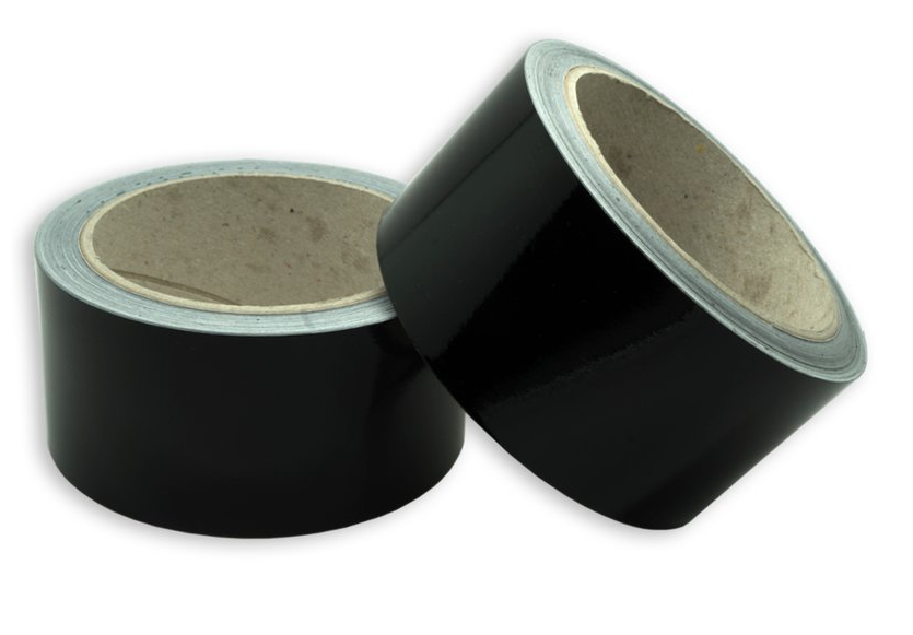 CHROME-TAPE | ZIERLEISTENTAPE | GLOSS BLACK | 10 METER X 50MM