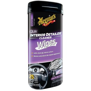 Meguiar's QID - Reinigungstücher - 25 Stk. - Quik Interior Detailer Cleaner Wipes (Artikel-Nr.: G 13600)