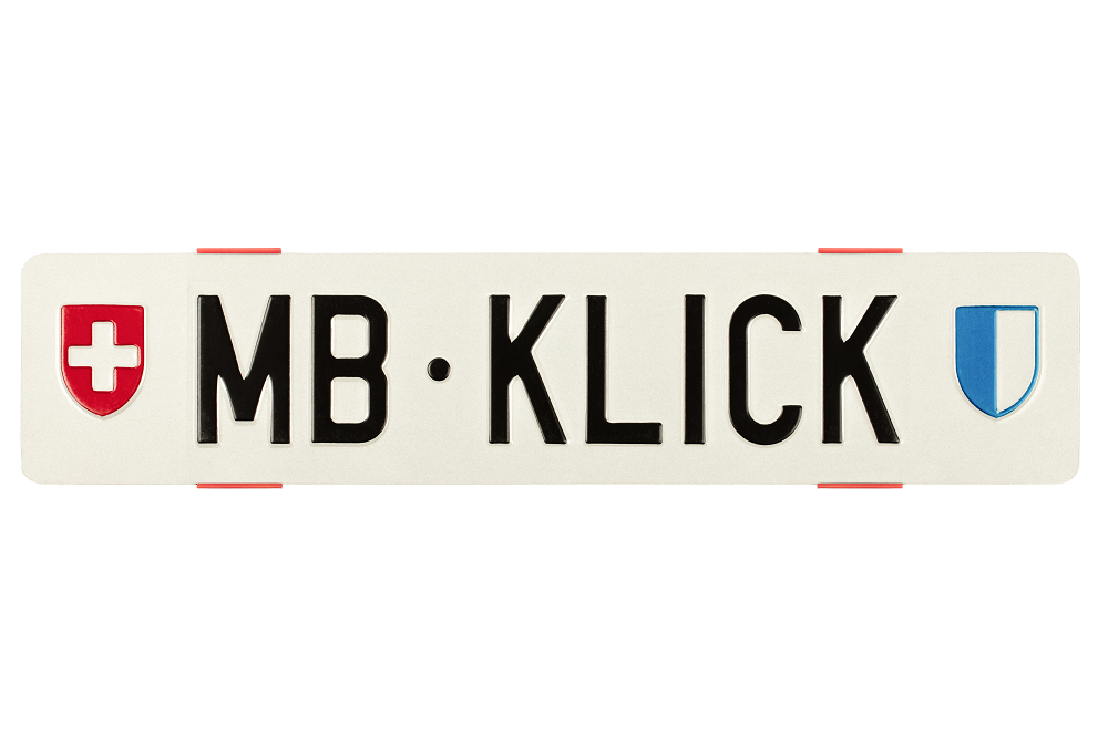 MB KLICK 2.0 Kennzeichenhalter, pink – MB I CARSTYLING