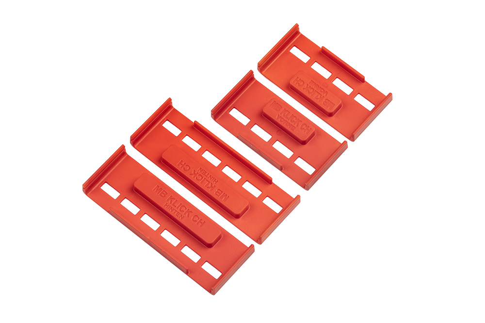 MB KLICK 2.0 Kennzeichenhalter, red