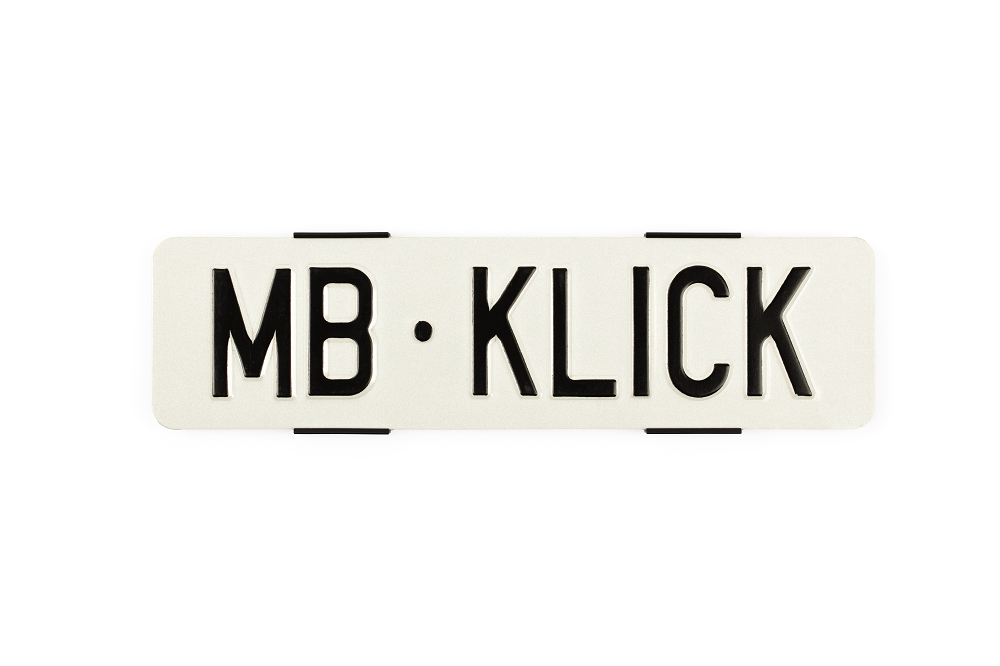 MB KLICK 2.0 Kennzeichenhalter, black