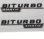 AUFKLEBER | BITURBO 4MATIC | CHROM/SCHWARZ