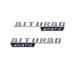 AUFKLEBER | BITURBO 4MATIC | CHROM/SCHWARZ
